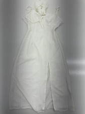 Shein White Back Tie Dress Womens Size Small