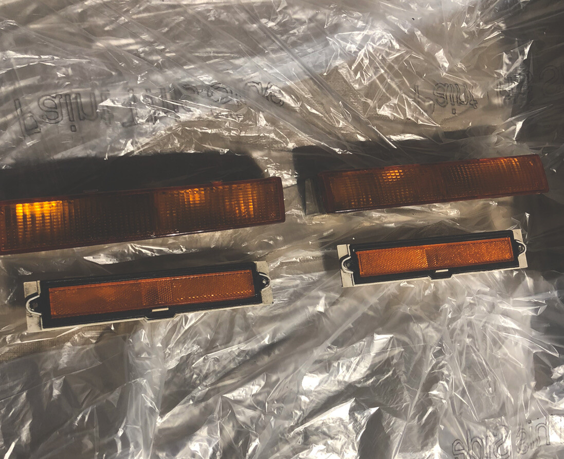 89-91 chrysler tc maserati front bumper lenses set of 4 Side & Front oem