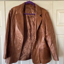 Women’s Vintage Skin Gear Leather Jacket Made In Mexico Size Medium Napa Y Ante