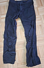 COMME DES GARCONS PANTS OVERDYED BLUE COTTON STRAIGHT LEG FLAT FRONT SMALL w 31