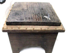 Vintage MISSION STYLE ARTS  CRAFTS Childs Potty Chair W/ENAMELED CHAMBER POT