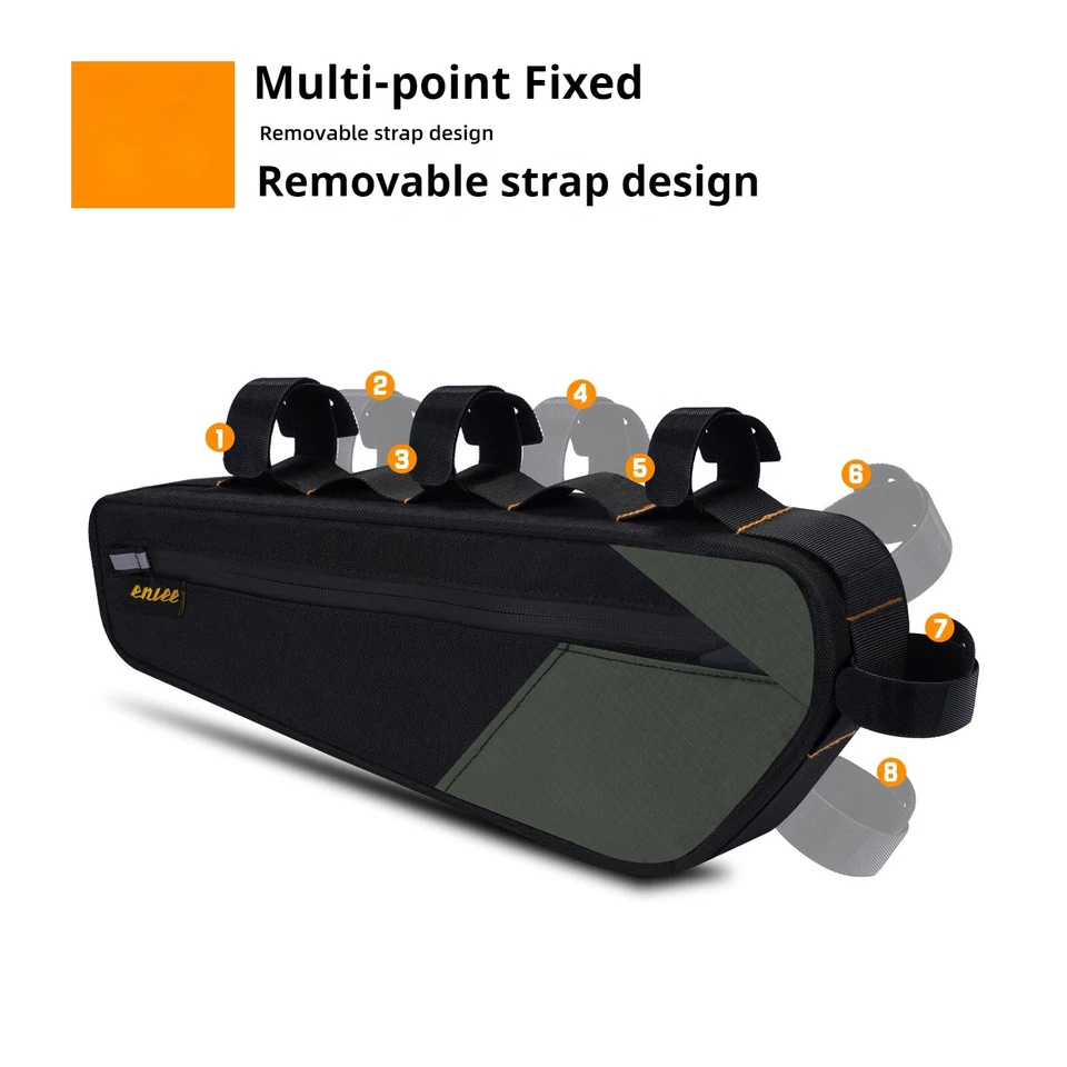 ENLEE Bicycle Frame Bag Bike Triangle Bag Waterproof Cycling Top Tube Bag Pouch - Image 4 of 4