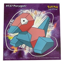 Pokemon Collect 'em Stick-Ups Porygon #137 Large 4” Sticker Priss Prints