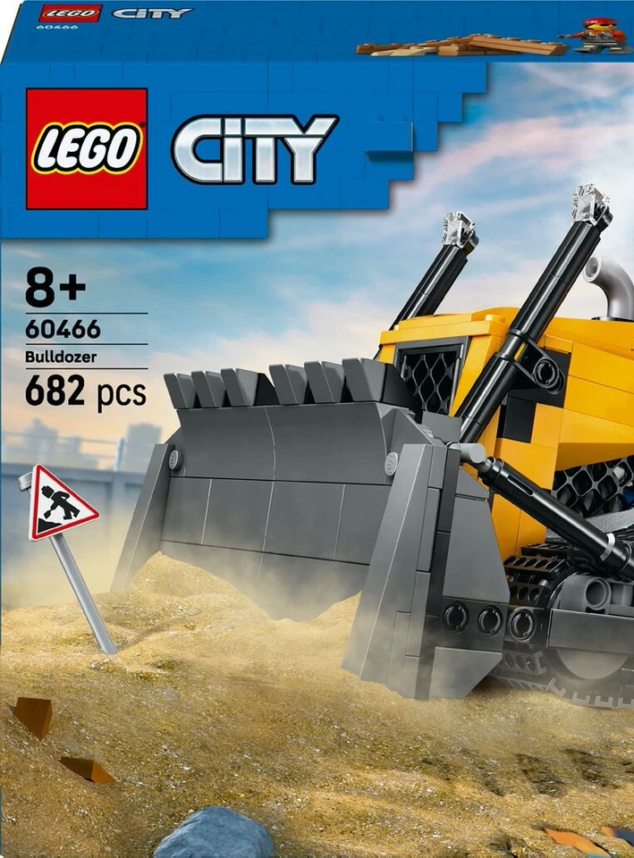 LEGO City 60466 Yellow Bulldozer 682 pcs Toy Building Kit - Image 3 of 4