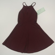 Speechless Women's Special Occasion Dress Size 5 Wine Fit  Flare Lace NWT 69