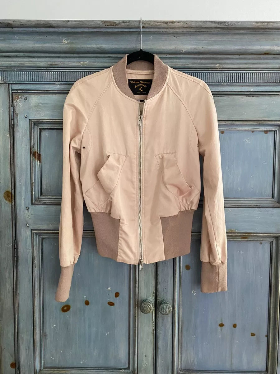 Vivienne Westwood Anglomania blush color zip up jacket size 8
