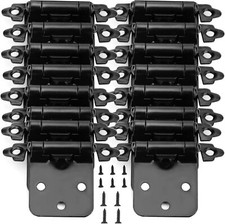 40Pcs Matte Black Cabinet Hinges Overlay Self Closing for Kitchen Cabinet Door