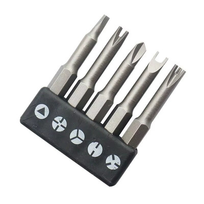 5Pcs Special Shaped Screwdriver Set 50Mm U-Shaped Y-Type Triangle Inner Cross Th