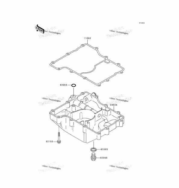 ＊ Kawasaki Ninja ZX-6R OEM Oil Pan Fits 1995-1997 