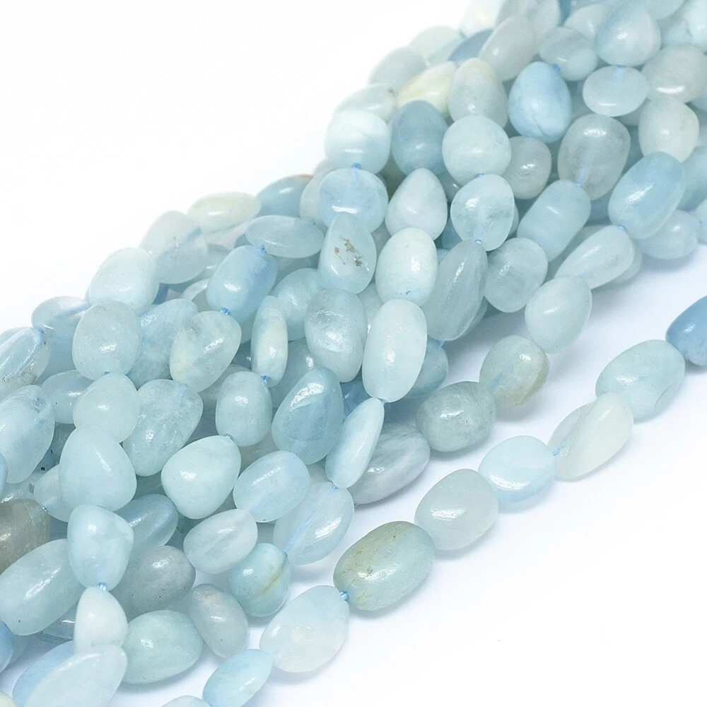 Aquamarine chip beads deals