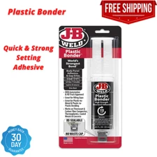 JB Weld Plastic Bonder Industrial Structural Adhesive Syringe Body Panel Glue