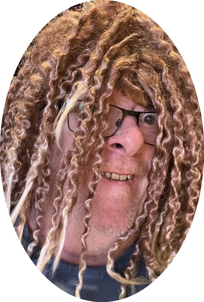 Disfraz California Playa Vagabundo Peluca Adulto Hombre Halloween Rubio/Naranja/Castaño Rojizo #70460 Foto 2 de 4