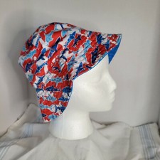 UV Skinz Bucket Hat Youth Boys Reversible Sunwear Blue Red SHARKS or Blue Beach