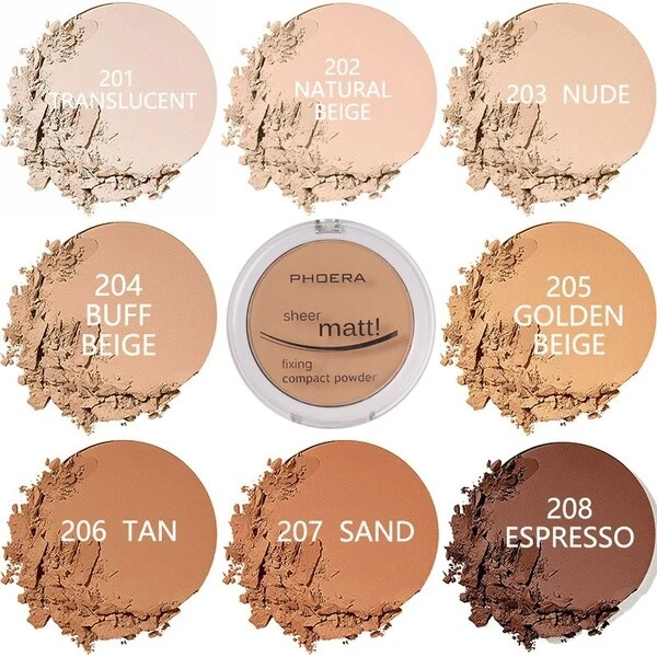 PHOERA MATTE SETTING COMPACT PRESSED POWDER FACE FOUNDATION MAKE UP BASE FIXER - Image 4 of 4