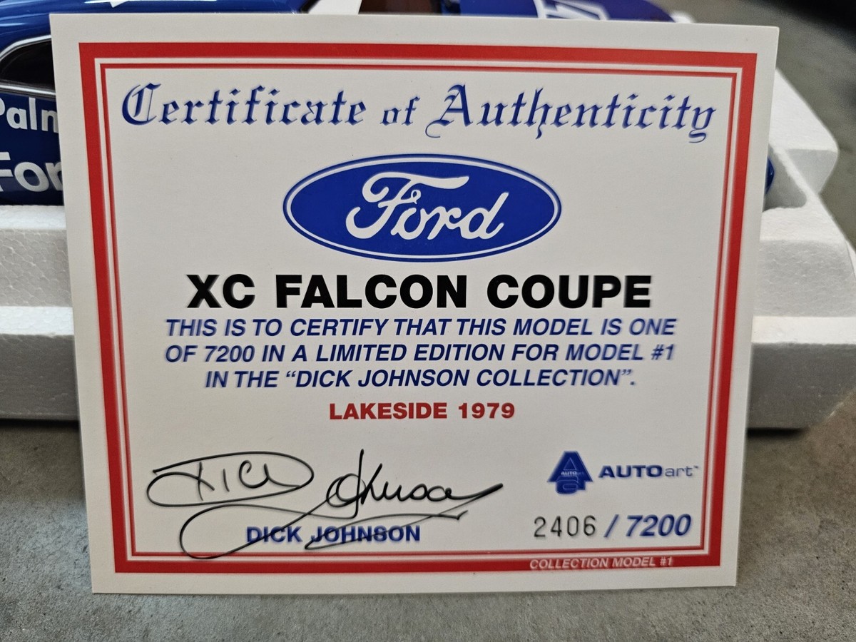 Dick Johnson Ford XC Falcon Coupe Lakeside 1979 Autoart 1 18 Dick Johnson Ford XC Falcon Coupe Lakeside 1979 Autoart 1 18