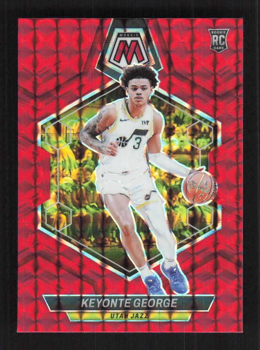 Keyonte George 2023-24 Panini Mosaic Red Utah Jazz Rookie #222