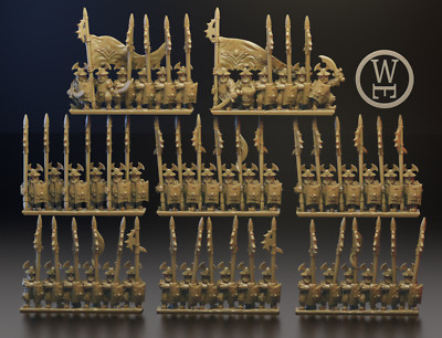 Eastern Dragon Warriors 10mm Detaillierte Miniaturen Warmaster Revolution