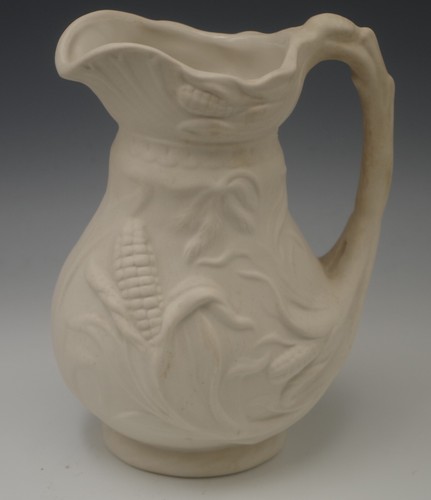 METROPOLITAN MUSEUM OF ART PARIAN WARE BISQUE CORN PITCHER - 第 1/8 張圖片