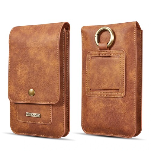 Men PU Leather Wallet Mobile Phone Belt Clip Case Waist Bag For iPhone Universal - Picture 12 of 14