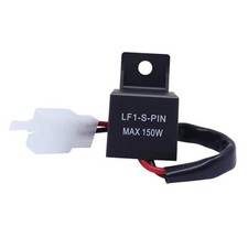 2-Pin Electronic LED Flasher Relay for Motorcycle, 12V Fix Hyper 12V 2 Polig