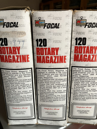 5 X Rotary Magazine 120 For Slide Projector (2 X Hanimex) (Free Postage) - Picture 2 of 4