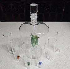 The Wine Savant 25-Ounce Agave Tequila Decanter & 6 3-Ounce Shot Glasses