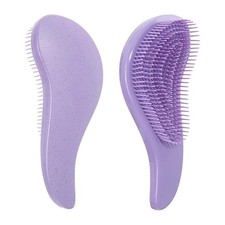 1pcs PURPLE Magic Detangling Hairbrush Soft Wheat Straw Scalp Massage Comb