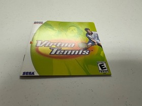 Virtua Tennis (Sega Dreamcast, 2000) CIC w/Manual VF-NM Excellent Tested!!