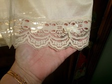 VINTAGE OLGA HALF SLIP NYLON LACE style 963F Sz SMALL
