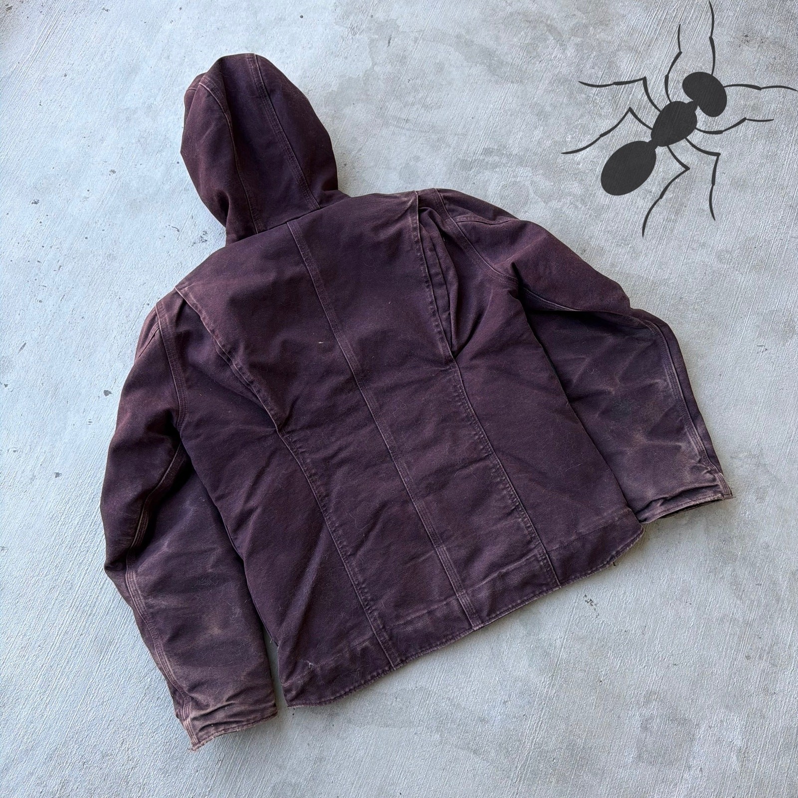 Carhartt WOMENS WJ141 DWN purple Sierra work wear jacket thumbnail 6