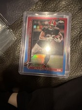 2025 Topps Chrome - Tyler Allgeier #17 Red/White/Blue Refractor Atlanta Falcons