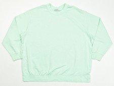 Nike Women's Mint Green Center Swoosh Dri-FIT Oversized Sweatshirt Pullover Size