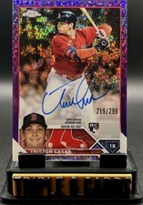 Triston Casas RC Auto 2023 Topps Chrome Purple Speckle /299 Red Sox Rookie