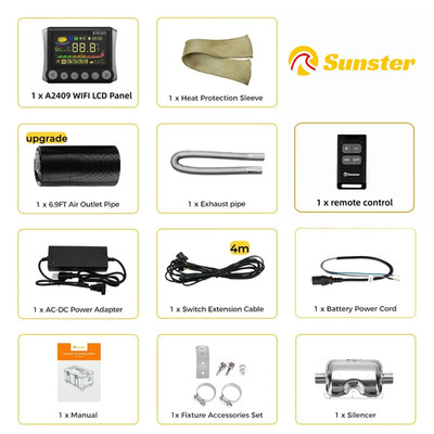 8KW Upgrade Wifi-Steuerung Dieselheizung 12V/24V/220V Werkzeugkasten Diesel-Luft