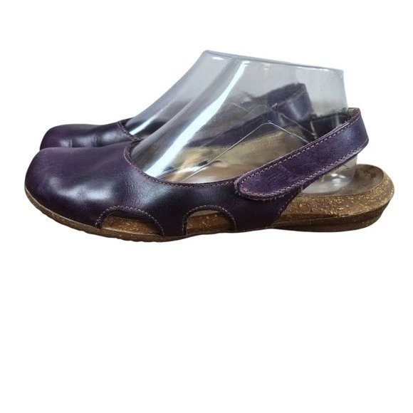 Sandalias de mujer El Naturalista Wakataua N433 de cuero morado 8 Foto 2 de 4
