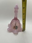 Vintage Pink Fenton Hand Painted Opalescent Bell. — photo 2