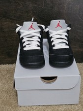 Nike Air Jordan 5 Retro OG TD Black Metallic Reimagined Toddler Shoes US 5C