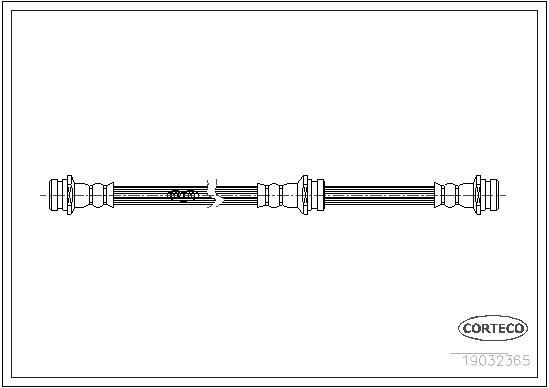 Corteco 19032365 Bremsschlauch Hinten FüR Suzuki-image