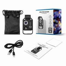 Phone Microscope 200X Magnification Clip On Mobile Phone Microscope With LE RRCT