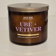 Vela Bath & Body Works UBE + VETIVER 14,5 oz 3 mechas - rara vela de prueba difícil de encontrar