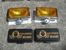 Square Halogen Fog Lamp Yellow Rhf-161yb Set Of 2 With Cover Koito Jdm With Box Square Halogen Fog Lamp Yellow Rhf-161yb Set Of 2 With Cover Koito Jdm With Box
