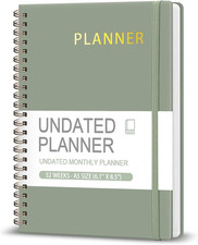 Undated Weekly Planner, Weekly to Do List Notebook with Goal, Organizer Habit