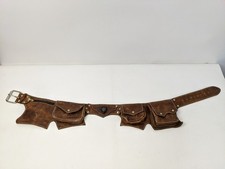 Suede Festival Travel Belt Waist Bag Fanny Pack Coachella Western Boho Brown