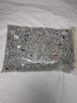 100 g LEGO Alt Grau Light Grey Star Wars Ritter Piraten Castle Space Konvolut 7