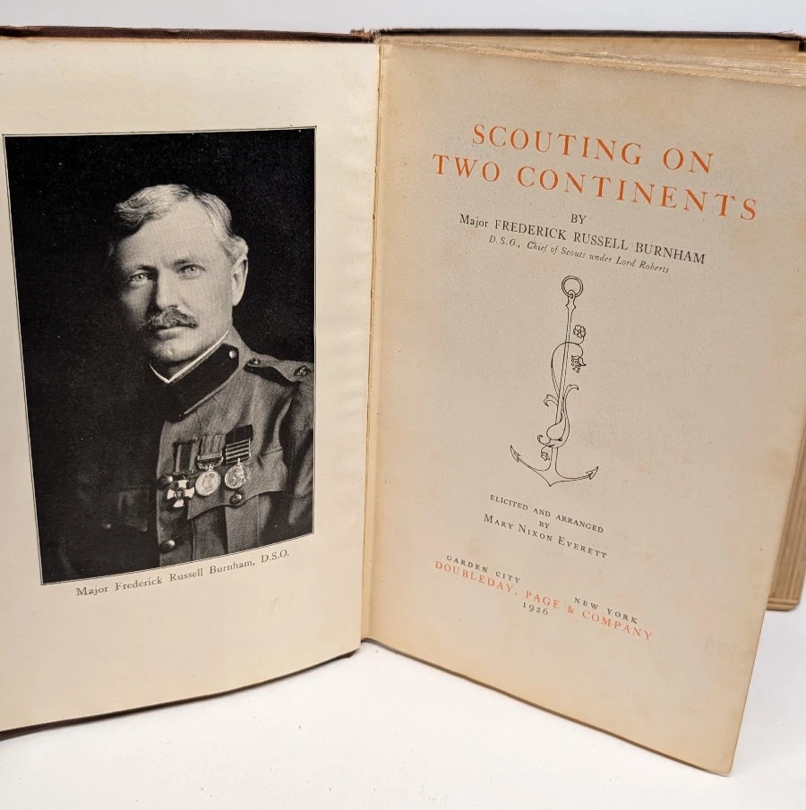 Scouting on Two Continents 1926 1st Edition Major F.R. Burnham Doubleday Foto 2 de 4