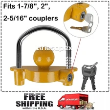 Universal Coupler Lock Trailer Locks Ball Hitch Trailer Hitch Lock Heavy-Duty