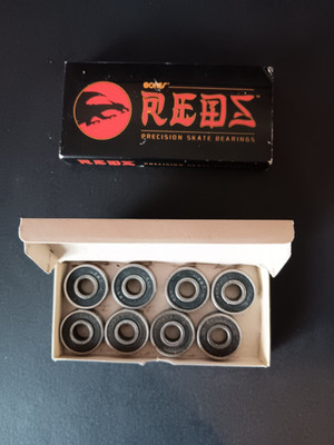 Bones Bearings Big Balls Reds Precision Skate Rated Bearings 8-Pack