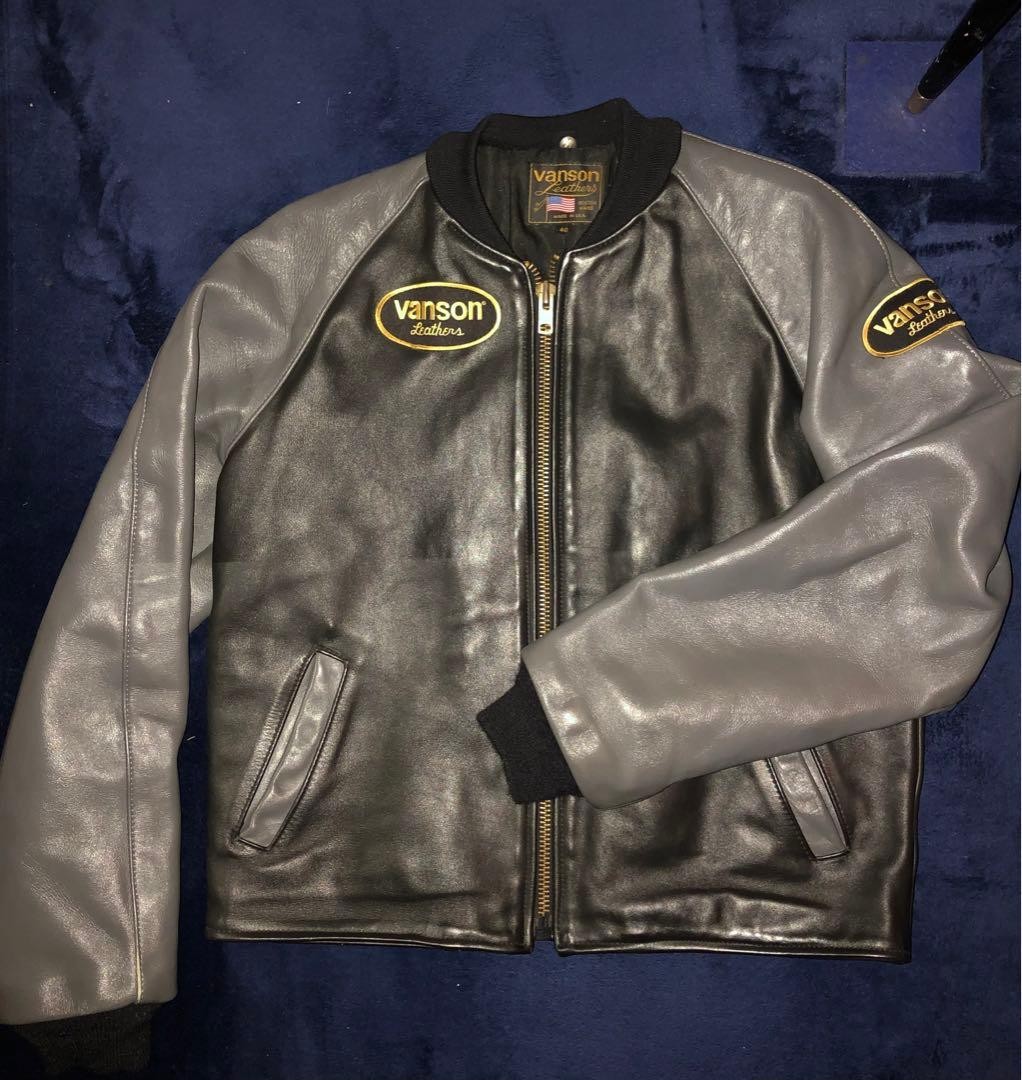 Vanson TJ special order pharaoh type leather jacket 40 in good 