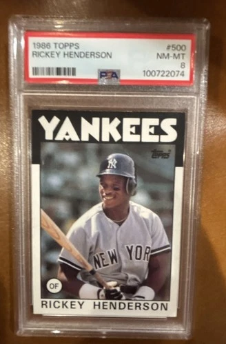 1986 Topps - Rickey Henderson #500