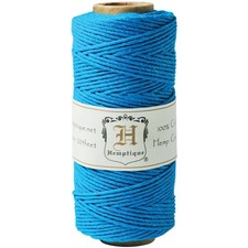 Hemptique Hemp Cord Spool 20lb 205'-Turquoise